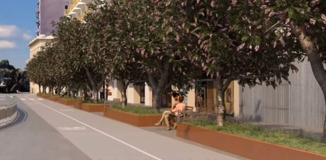 Així quedarà la vorera de la zona