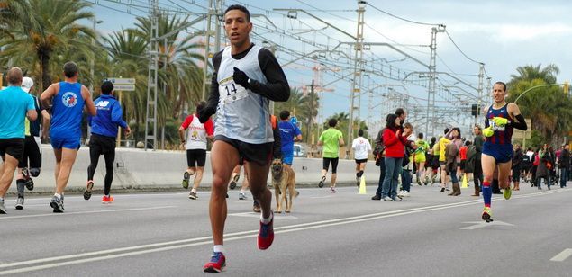 Un instante de la cursa