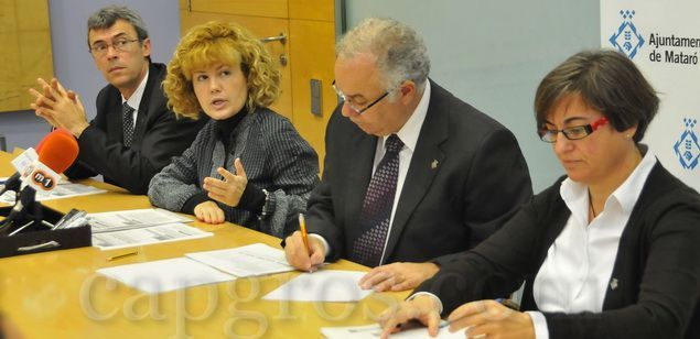 Teixidó, López, Baron y Guirao en rueda de prensa