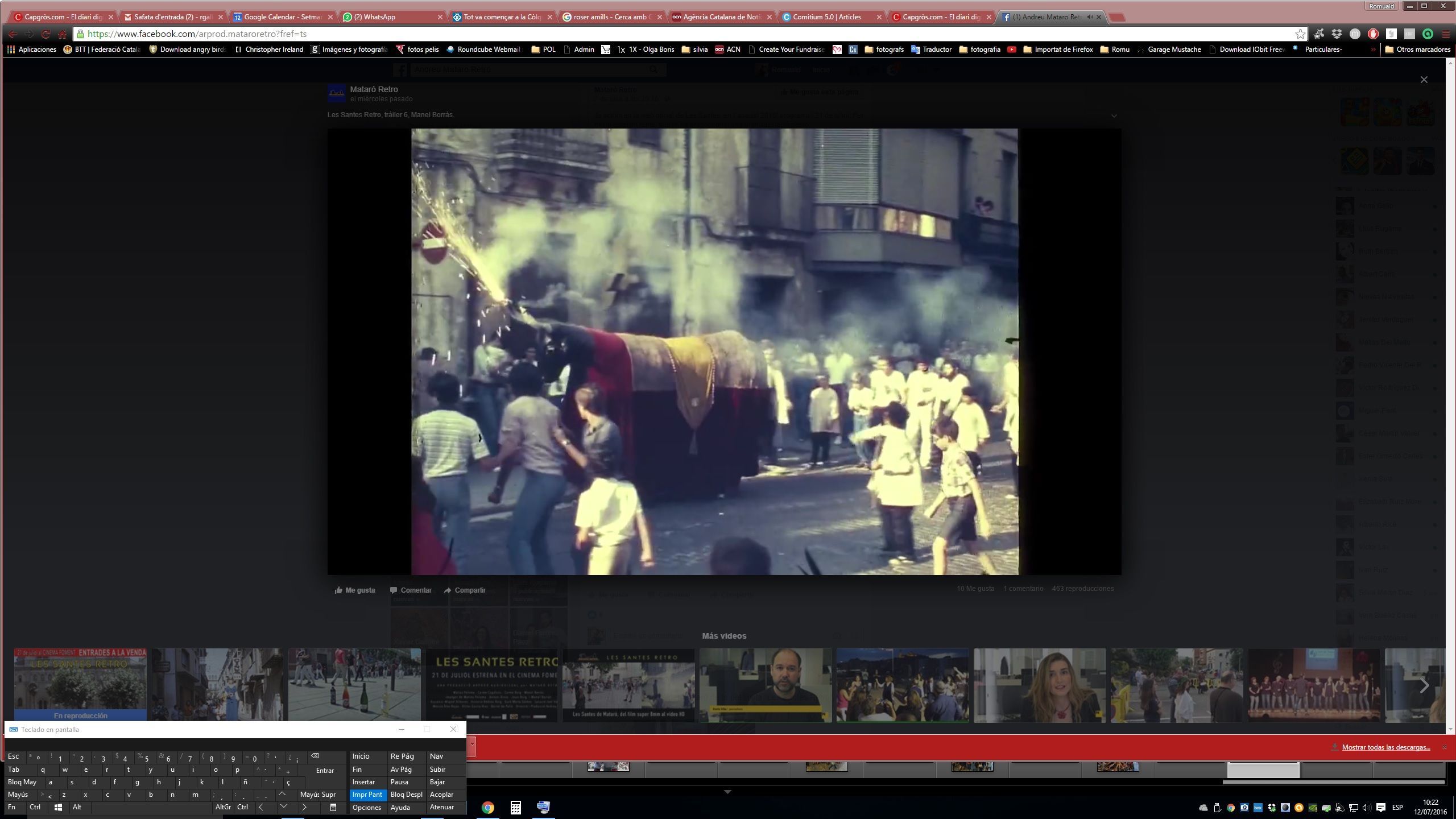 Fotograma del film "Les Santes retro"