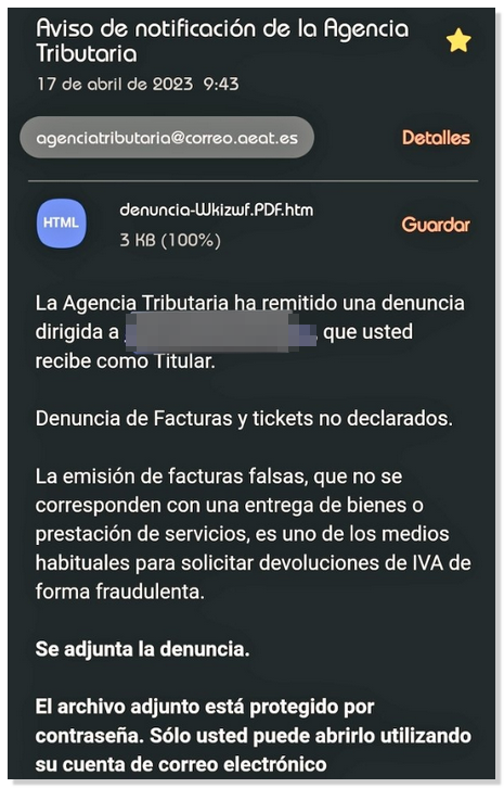 phishing denuncia