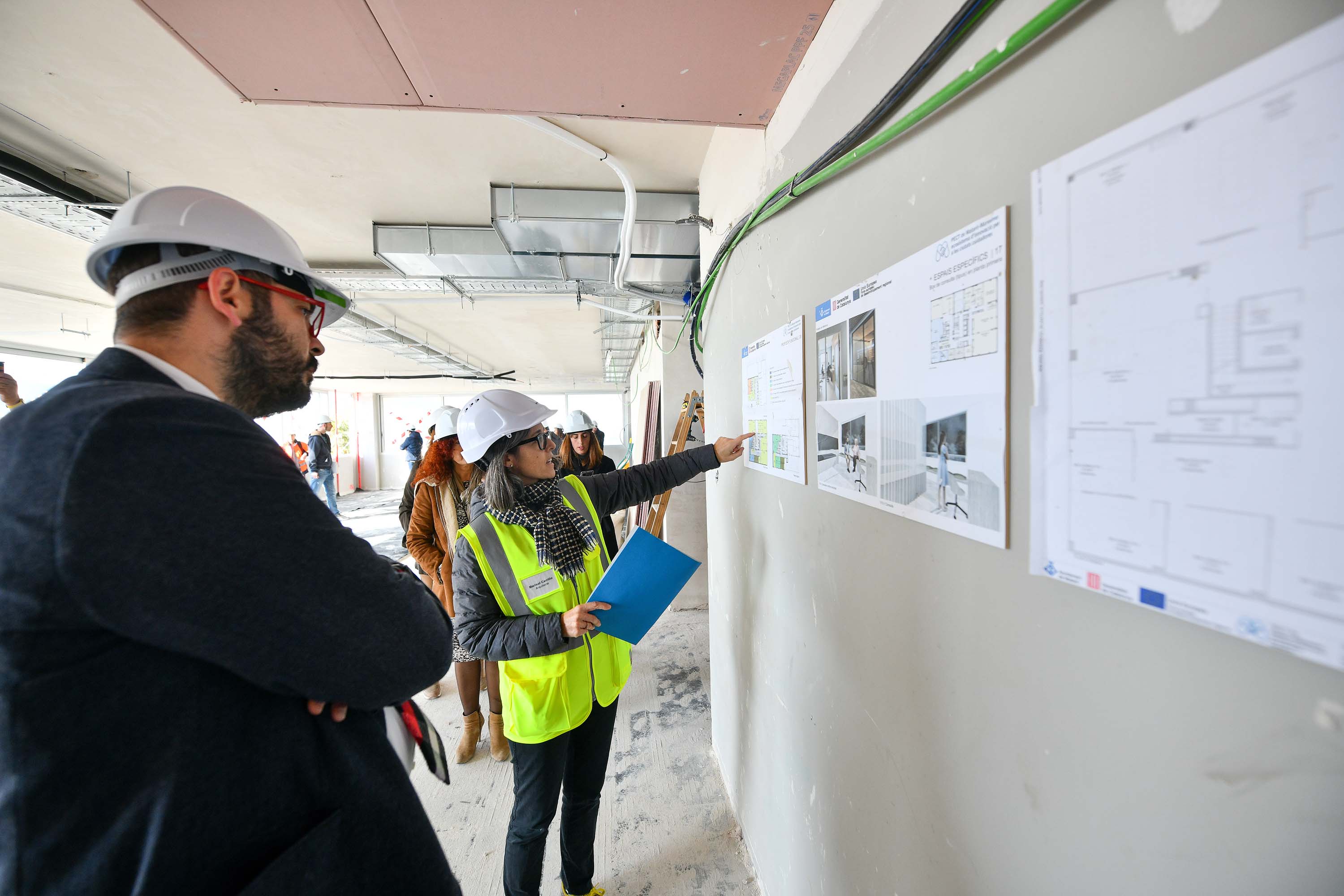Visita de l’alcalde a les obres del CareCityLab | R. G. Visita de l’alcalde a les obres del CareCityLab | R. G.