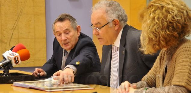 Josep-Lluís Pérez Reus amb Joan Antoni Baron i Montse López