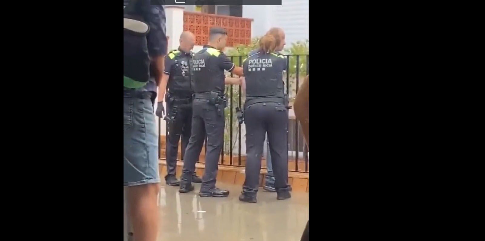 Detenció de l'home a l'estació de Sant Pol de Mar, al Maresme