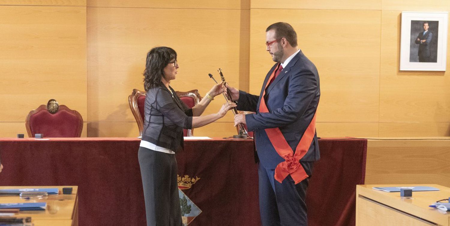 Una de las investiduras de David Bote como alcalde de Mataró