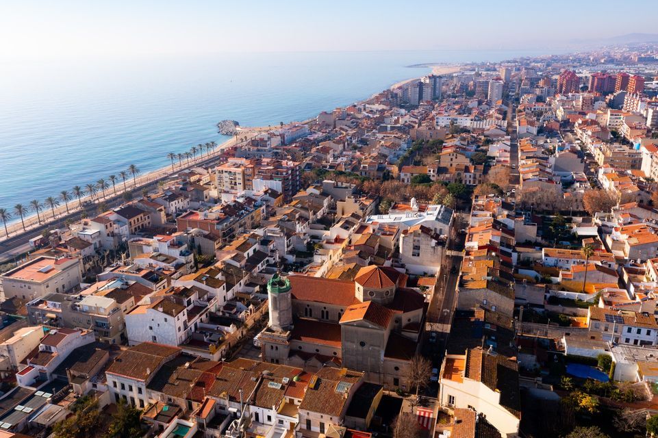 Vista aèria de Vilassar de Mar, on van ser detinguts els menors d'edat. Foto: Ajuntament