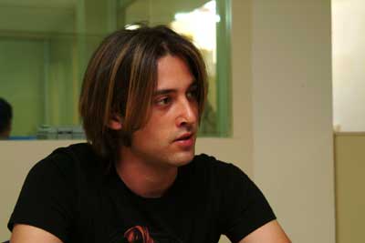 El músico mataroní durante la entrevista El músico mataroní durante la entrevista