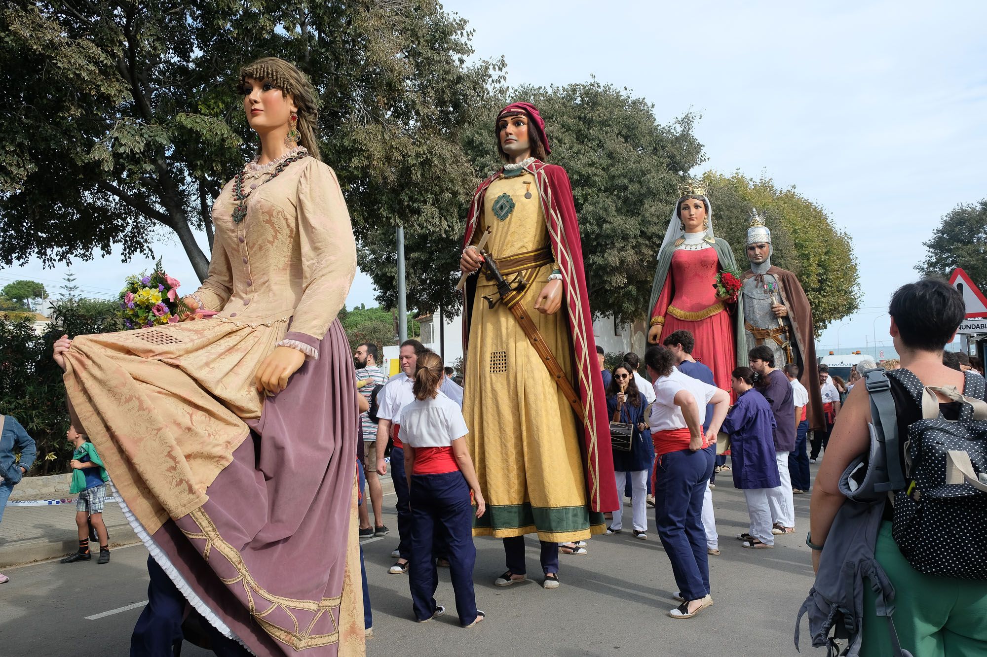 Los Gegants, en las fiestas de Sant Simó. Foto: Carme Francés