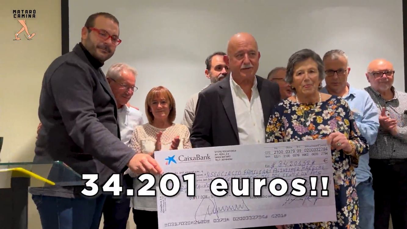 Recaptació rècord de Mataró Camina per l'Alzheimer: 34.201 euros 
