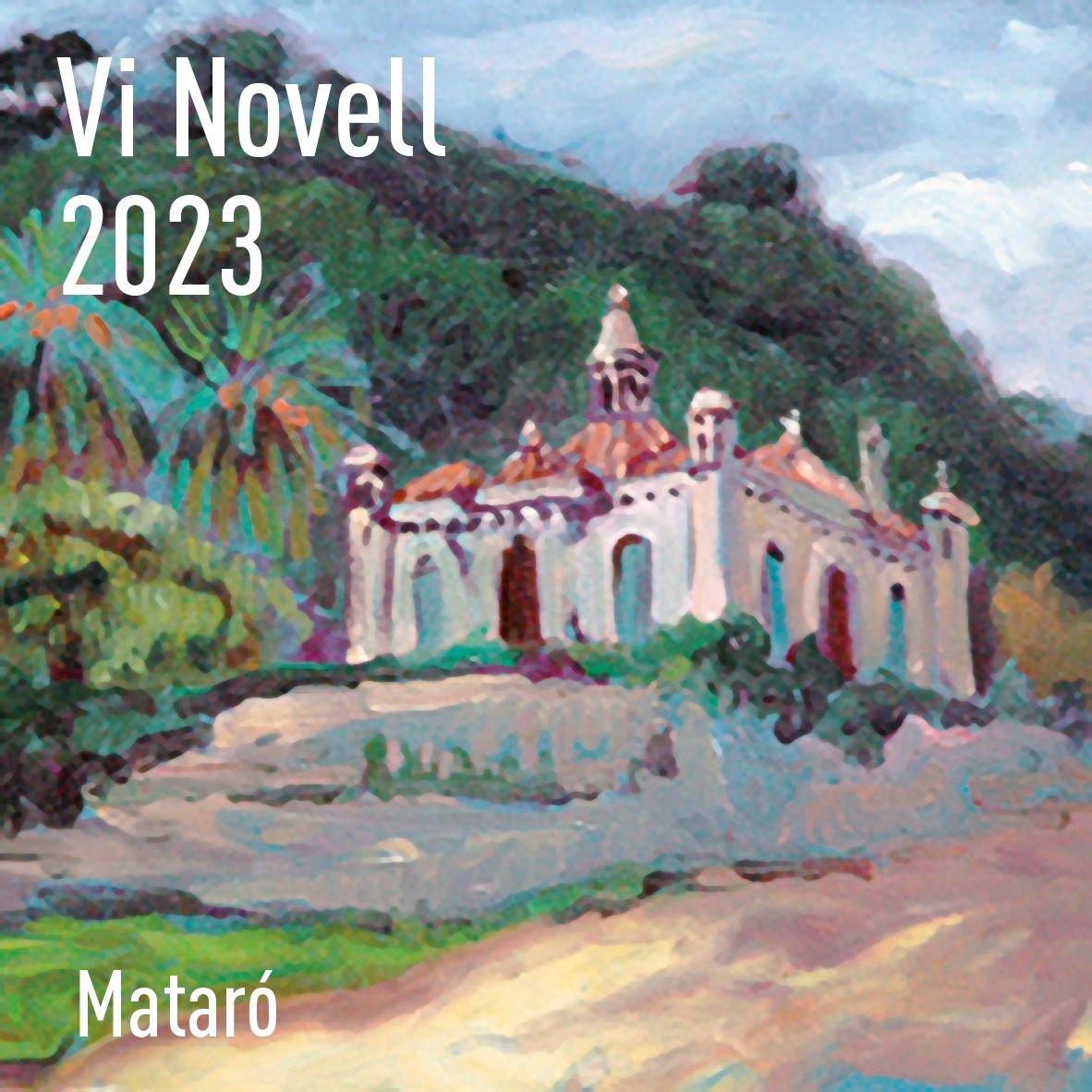 L'etiqueta del Vi Novell 2023, obra d'Antoni Luis L'etiqueta del Vi Novell 2023, obra d'Antoni Luis