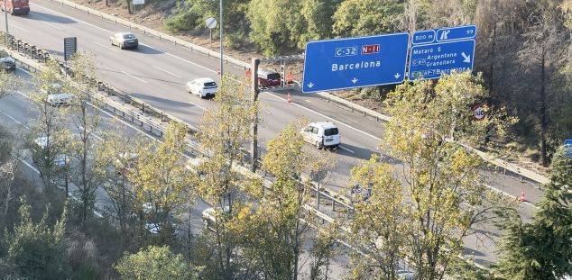 La C-32 al seu pas per Argentona. Foto. ACN