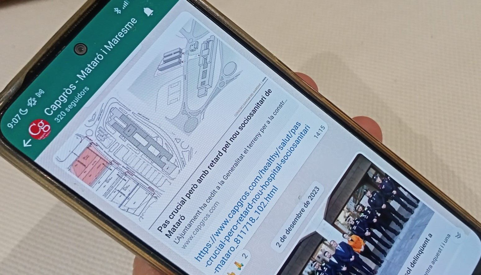 Nuevo canal de whatsapp de Capgròs