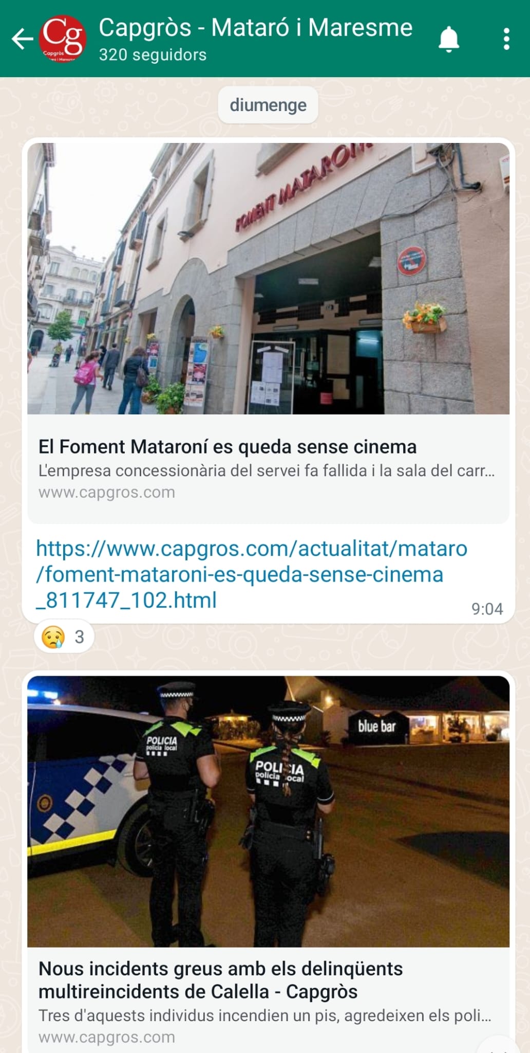Així es veu el nou canal de Whatsapp
