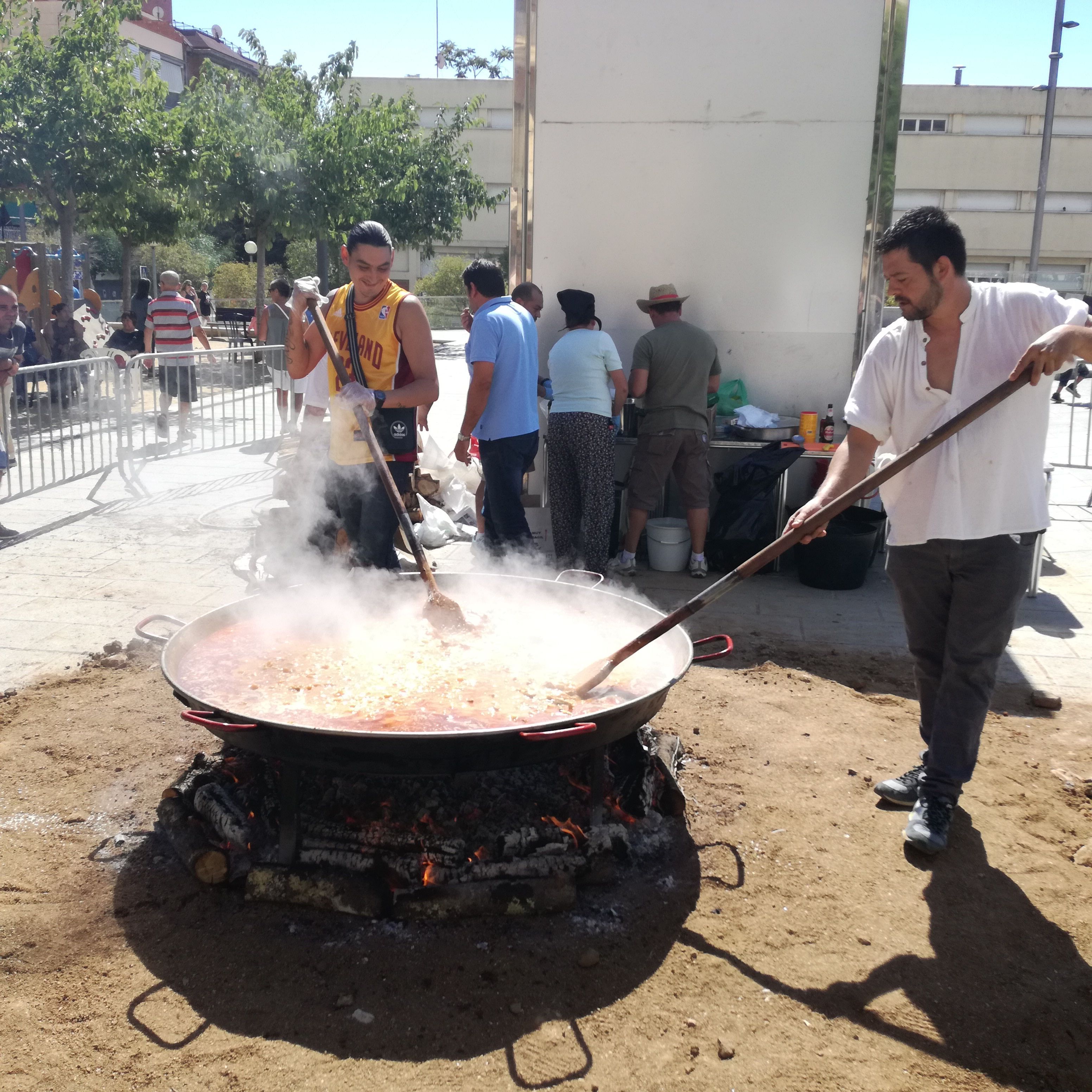 Un instante del arrossada popular