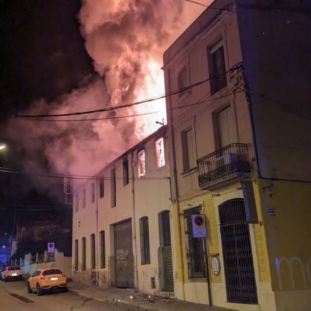 Imatges de l'incendi de Canet