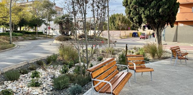 El jardí de pluja al poble de Malgrat El jardí de pluja al poble de Malgrat