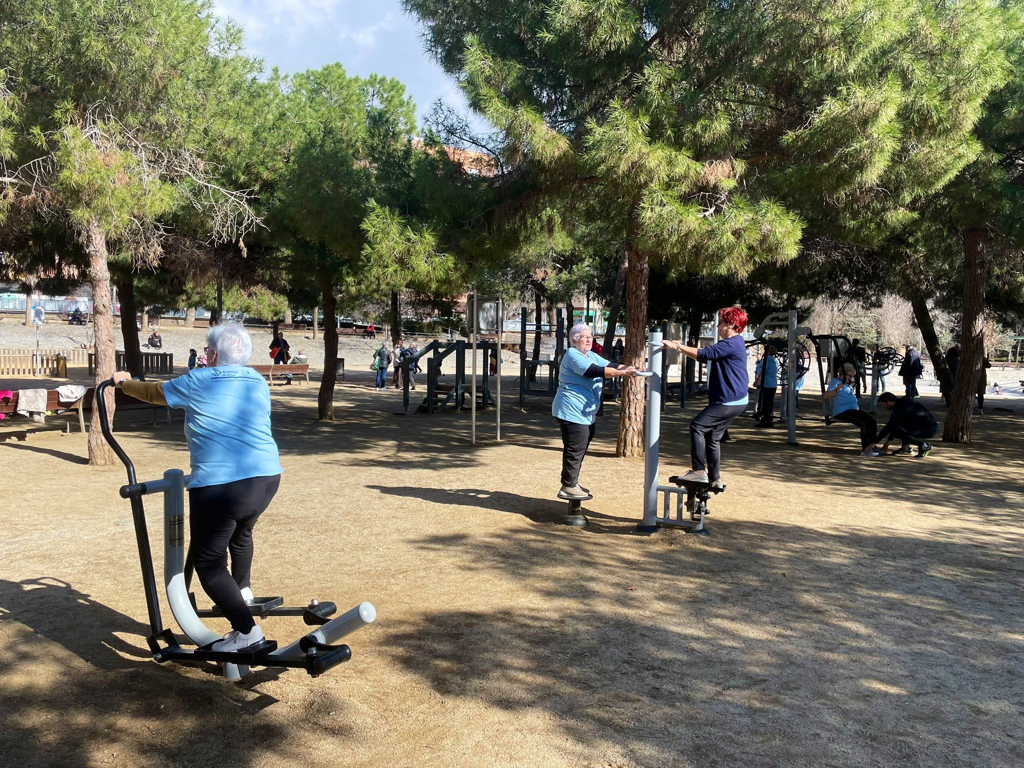 Un dels punts d'esport a l'aire lliure de Mataró