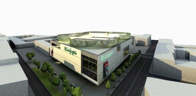 Maqueta de com havia de ser El Corte Inglés a Mataró Maqueta de com havia de ser El Corte Inglés a Mataró
