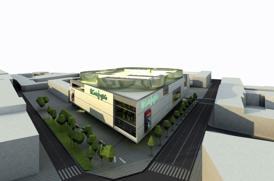 Maqueta de com havia de ser El Corte Inglés a Mataró Maqueta de com havia de ser El Corte Inglés a Mataró