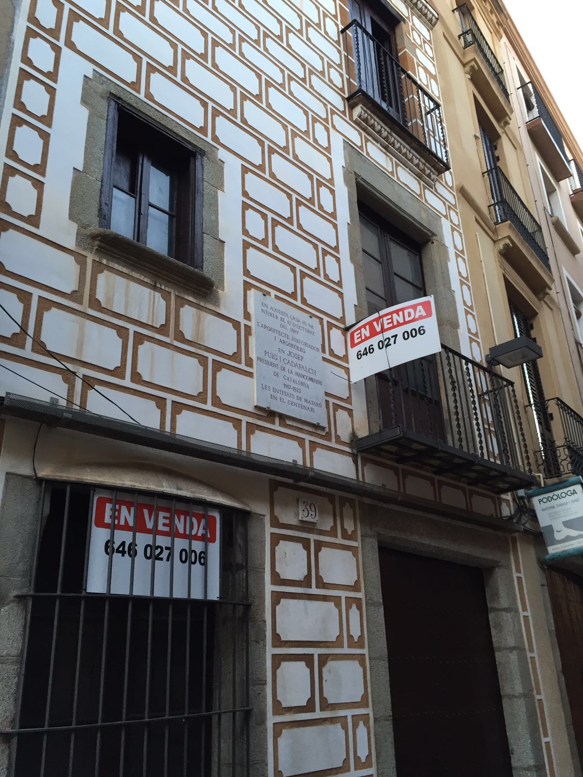 La casa natal de Puig i Cadafalch.