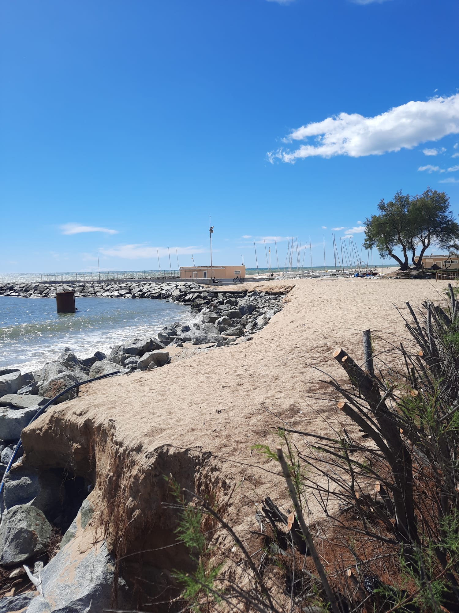 Obres d'emergència per a tres platges maresmenques com la de Caldes d'Estrac