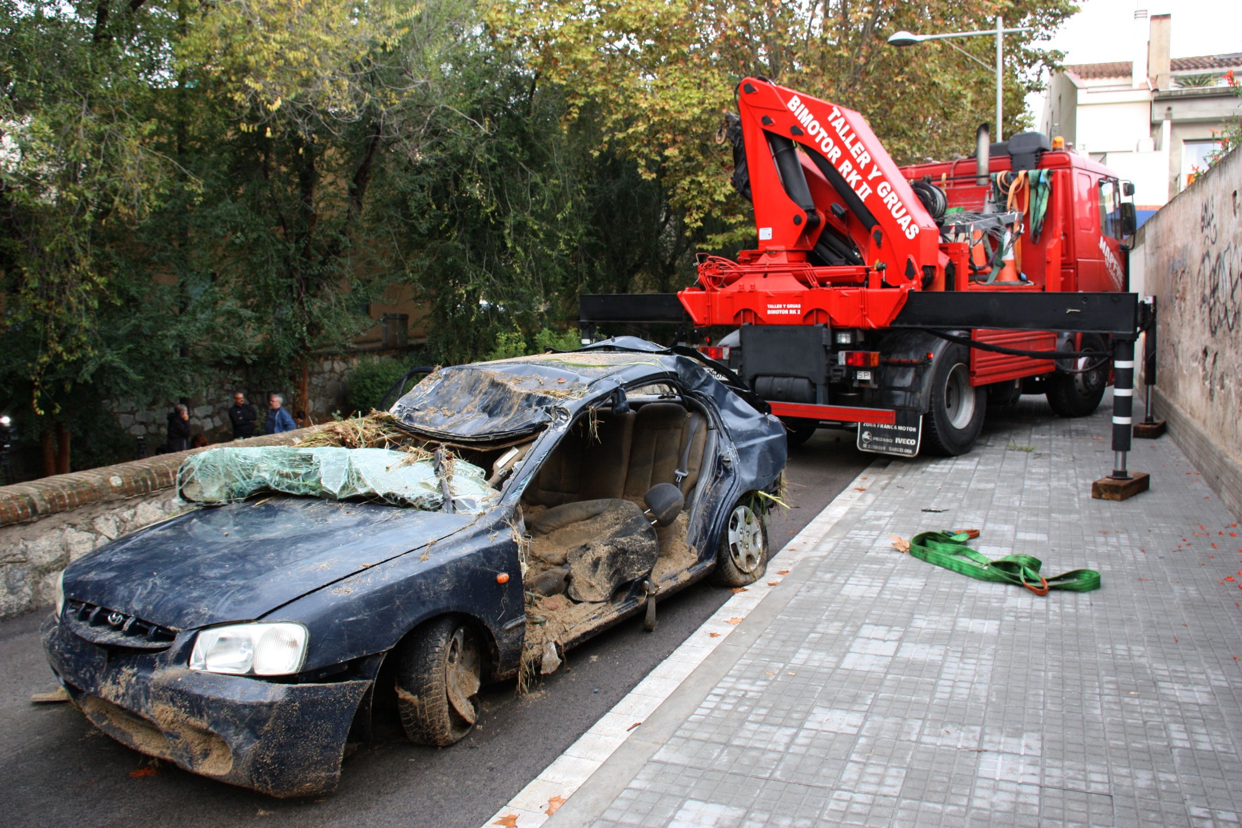 El cotxe de la víctima. Foto: ACN