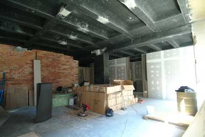 Imagen del espacio donde se acogerá la radio municipal, en plenas obras. Imagen del espacio donde se acogerá la radio municipal, en plenas obras.