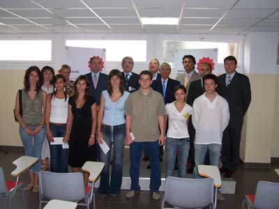 Imatge de grup dels becats.