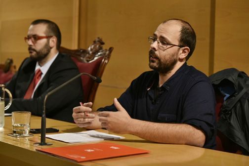 Un instant de la conferència. Foto: Ajuntament de Mataró