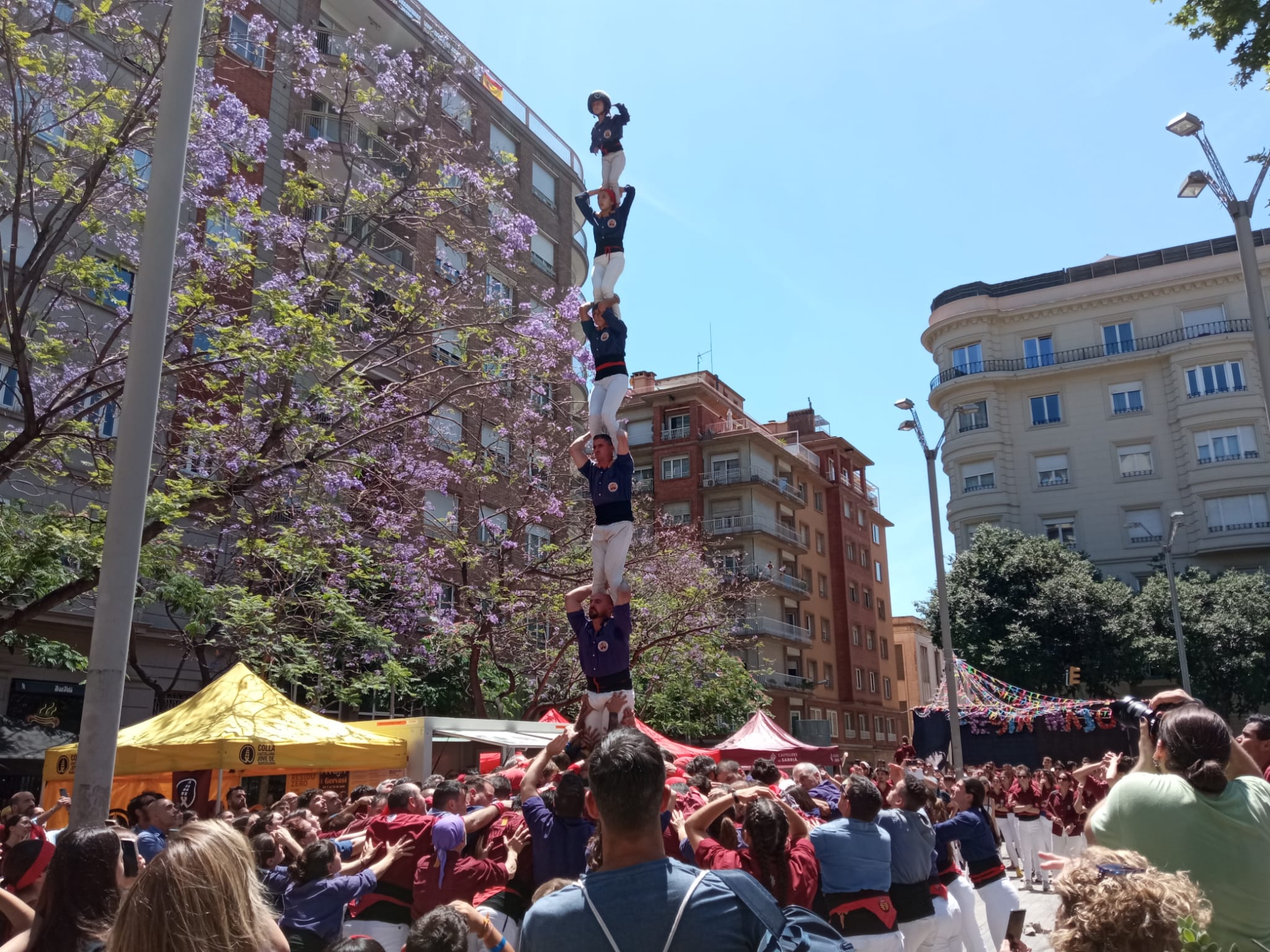 El primer pilar de 6 de la temporada. Foto: A. Roca