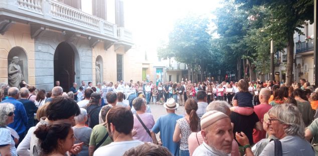 Un moment de la concentració Un moment de la concentració