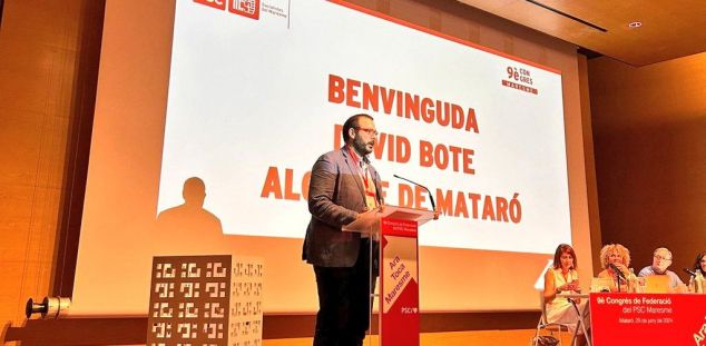 David Bote, al congrés del PSC Maresme David Bote, al congrés del PSC Maresme
