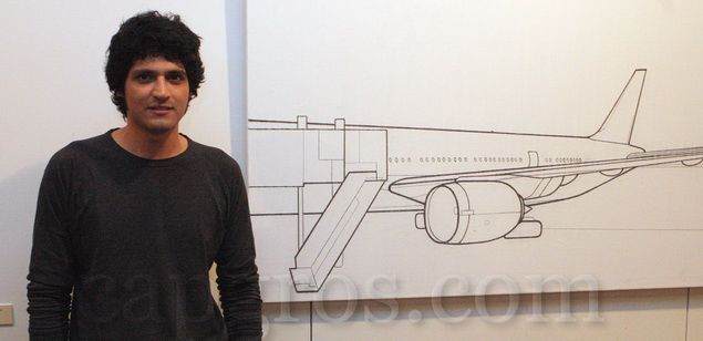 Guerrero, amb l'obra guanyadora Guerrero, amb l'obra guanyadora