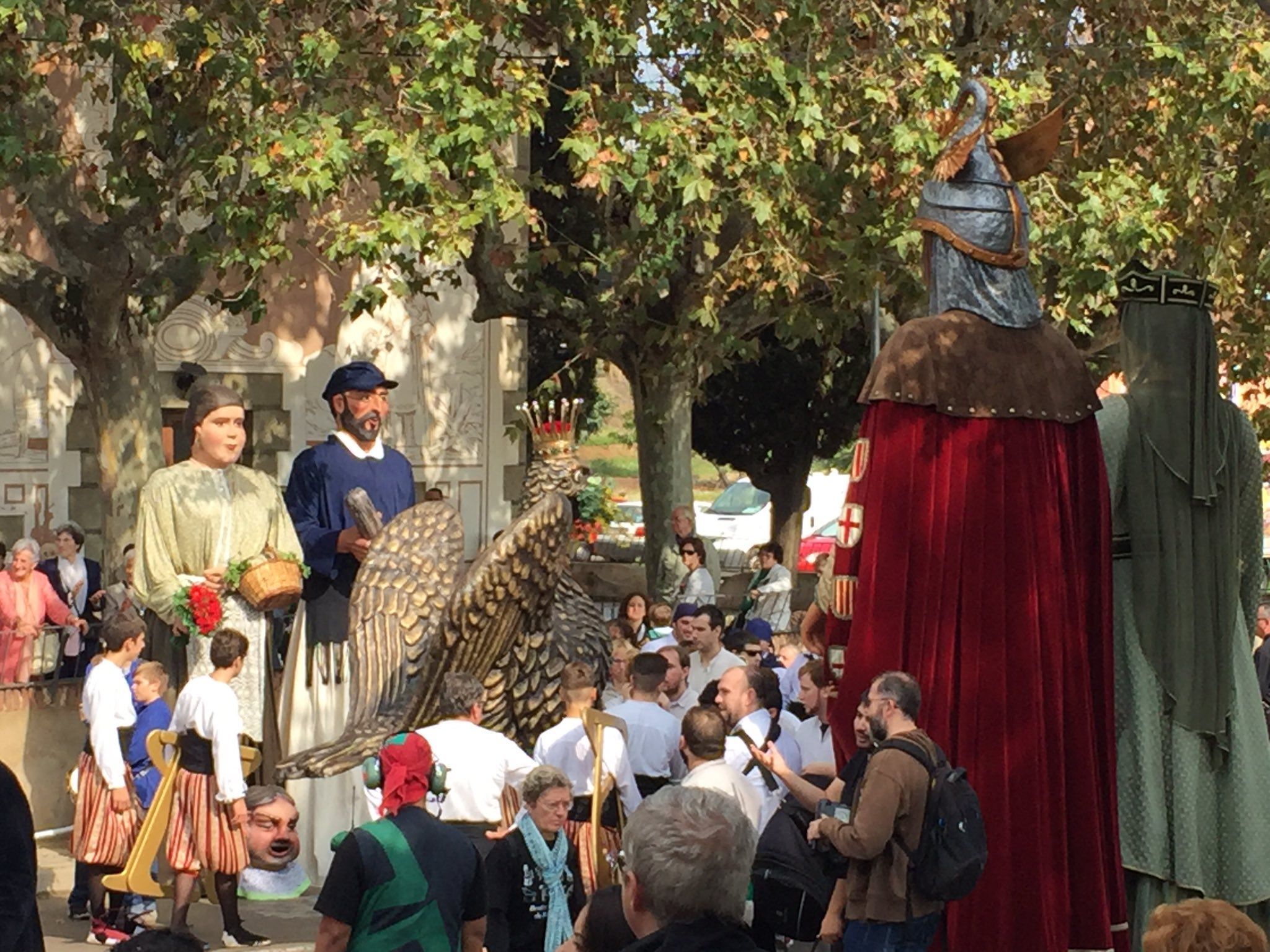 Las figuras, a Santo Simó. Foto: Cultura Mataró