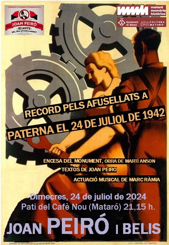El cartell de l'acte El cartell de l'acte
