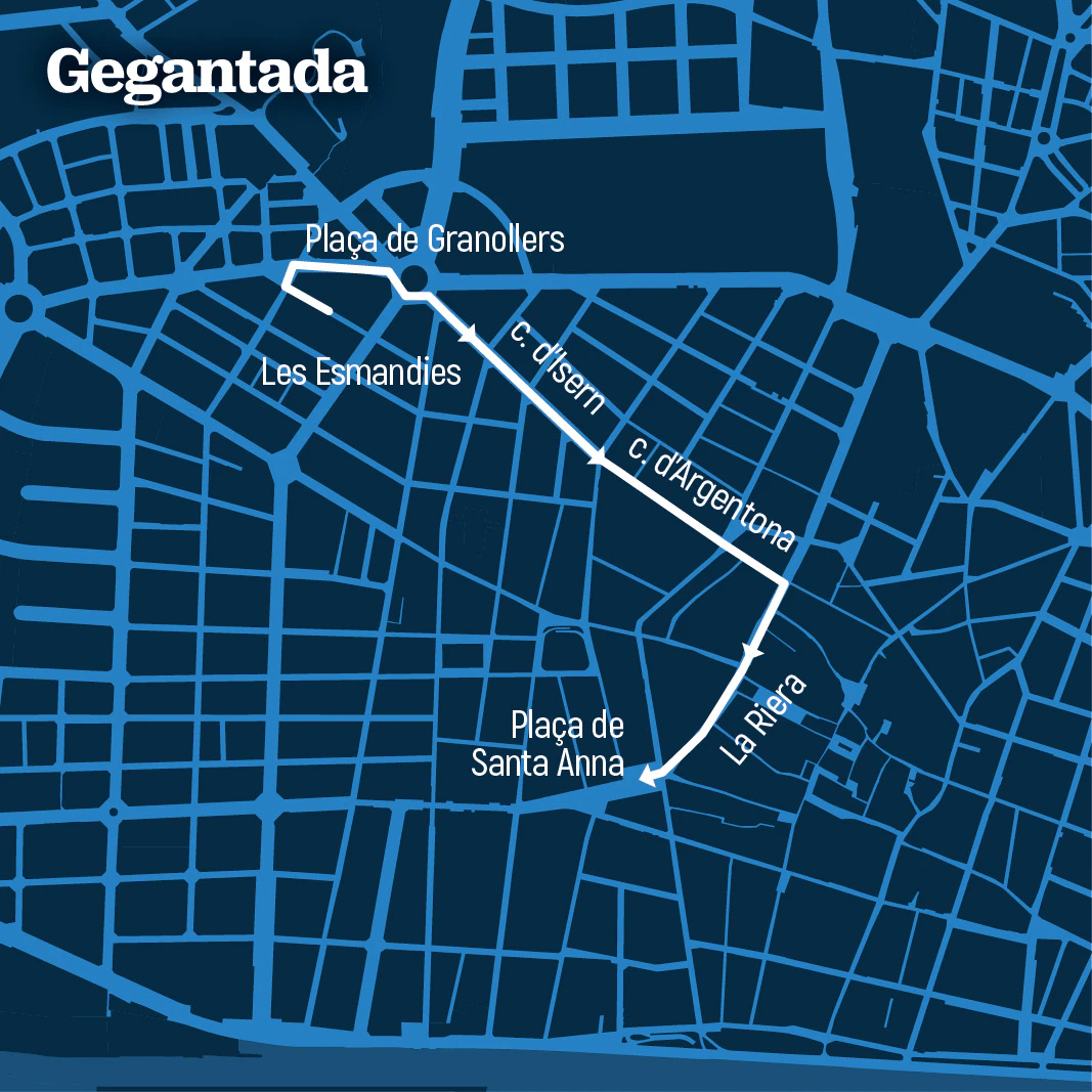 recorregut gegantada recorregut gegantada