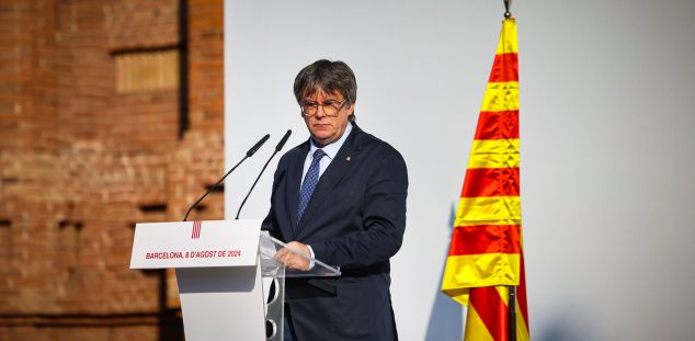 Carles Puigdemont apunta a President de Junts. Foto. ACN Carles Puigdemont apunta a President de Junts. Foto. ACN