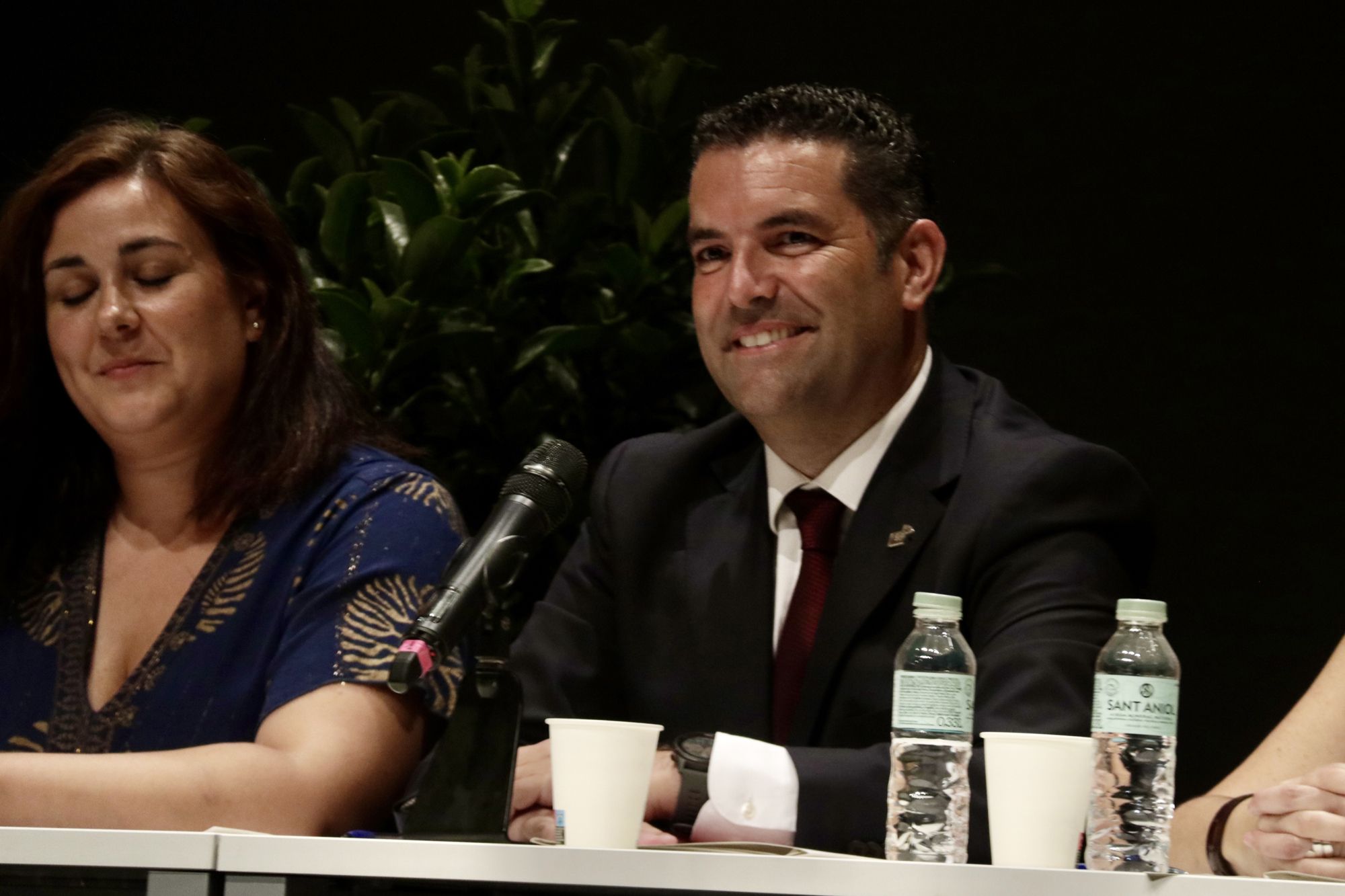 Xavier Amor en l'acte de comiat com a alcalde de Pineda