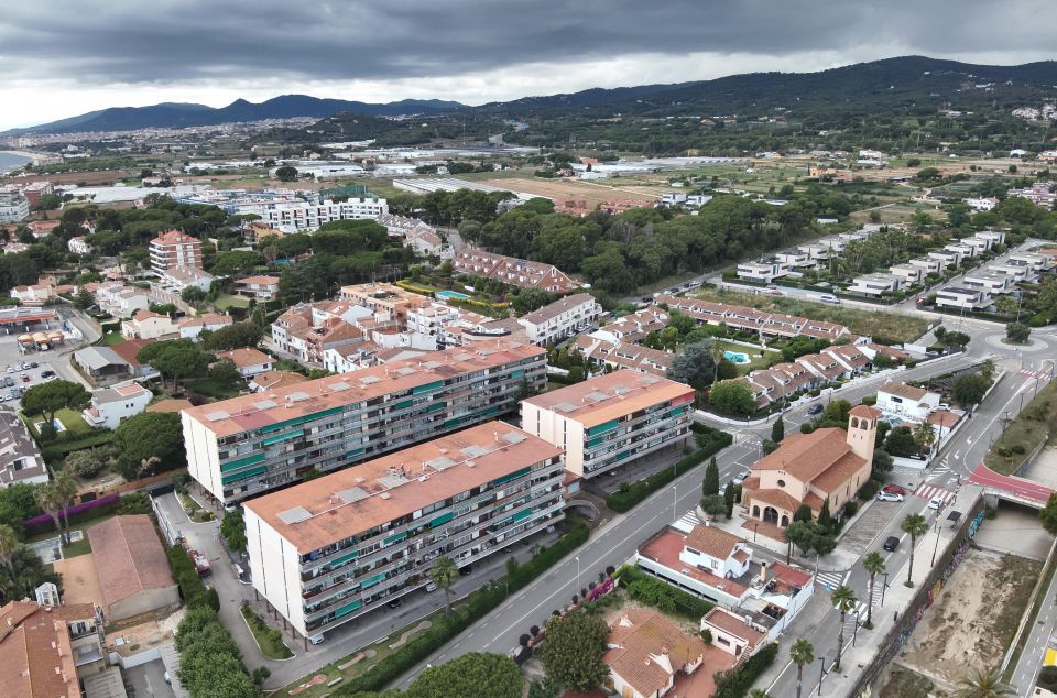 vista aèria de Llavaneres captada pel dron vista aèria de Llavaneres captada pel dron