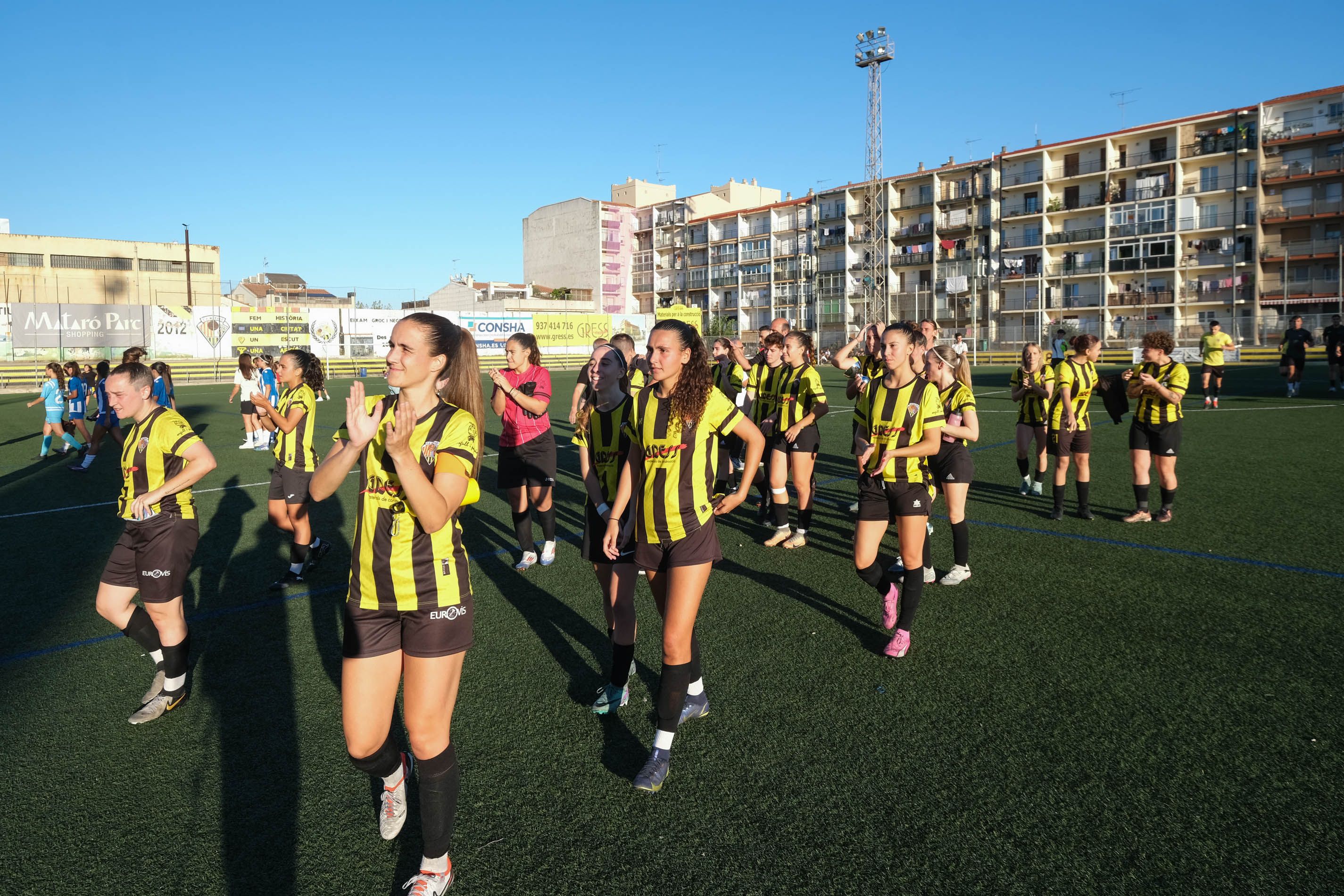 Jugadores del Mataró durant el Trofeu Iluro. Foto: R.Gallofré