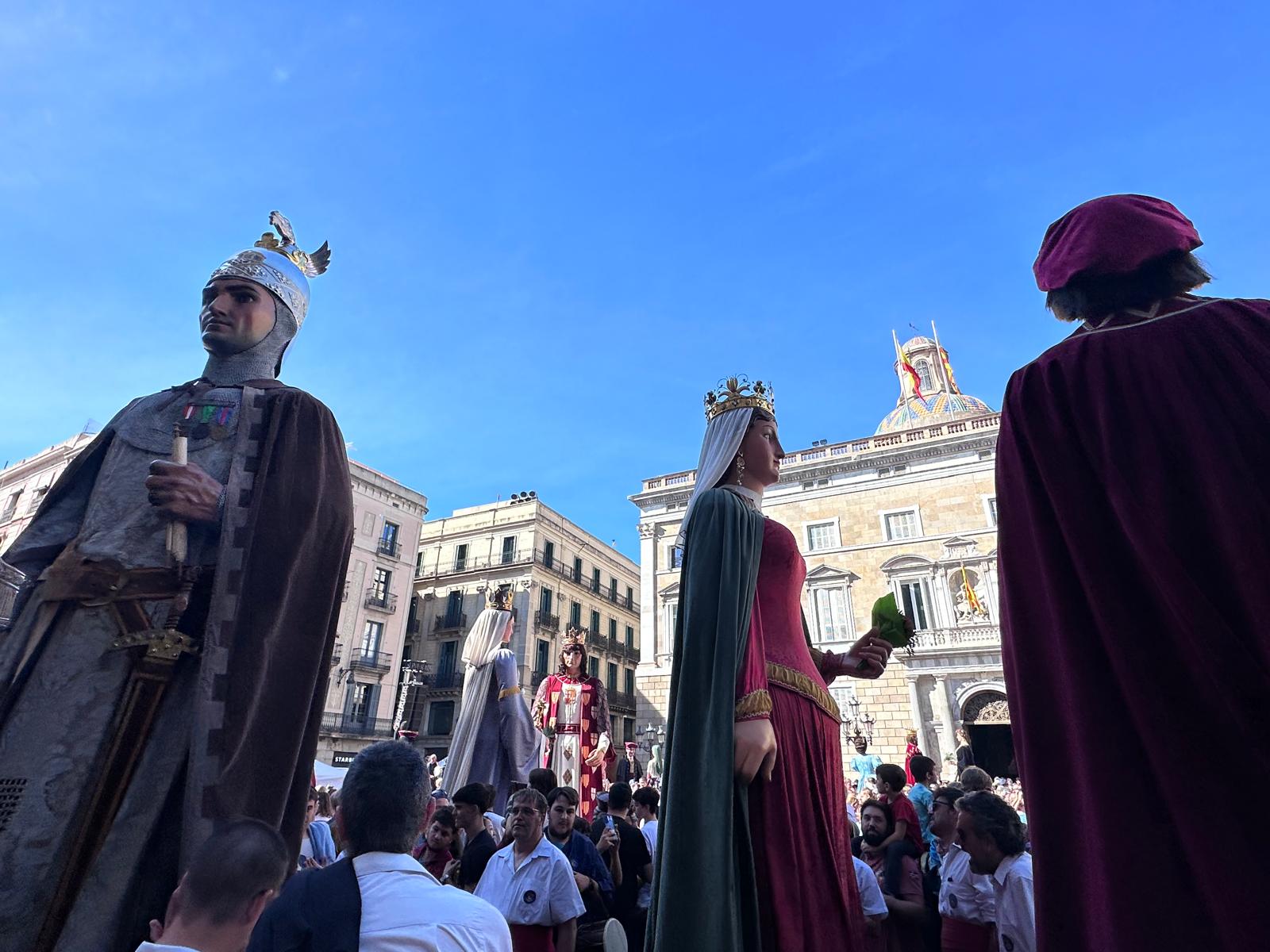 Els Gegants de Mataró, a la trobada de Gegants Centenaris de Barcelona. Foto: Cedida Els Gegants de Mataró, a la trobada de Gegants Centenaris de Barcelona. Foto: Cedida