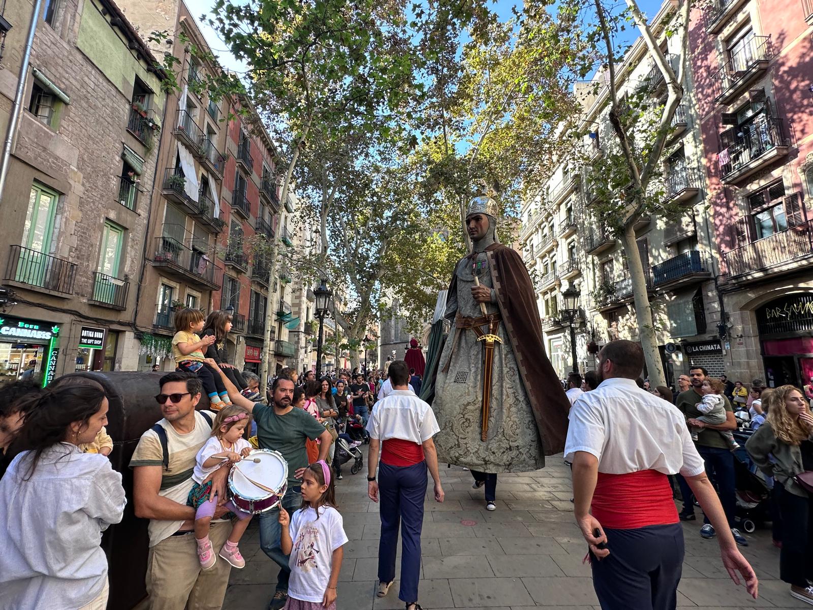 Els Gegants de Mataró, a la trobada de Gegants Centenaris de Barcelona. Foto: Cedida Els Gegants de Mataró, a la trobada de Gegants Centenaris de Barcelona. Foto: Cedida
