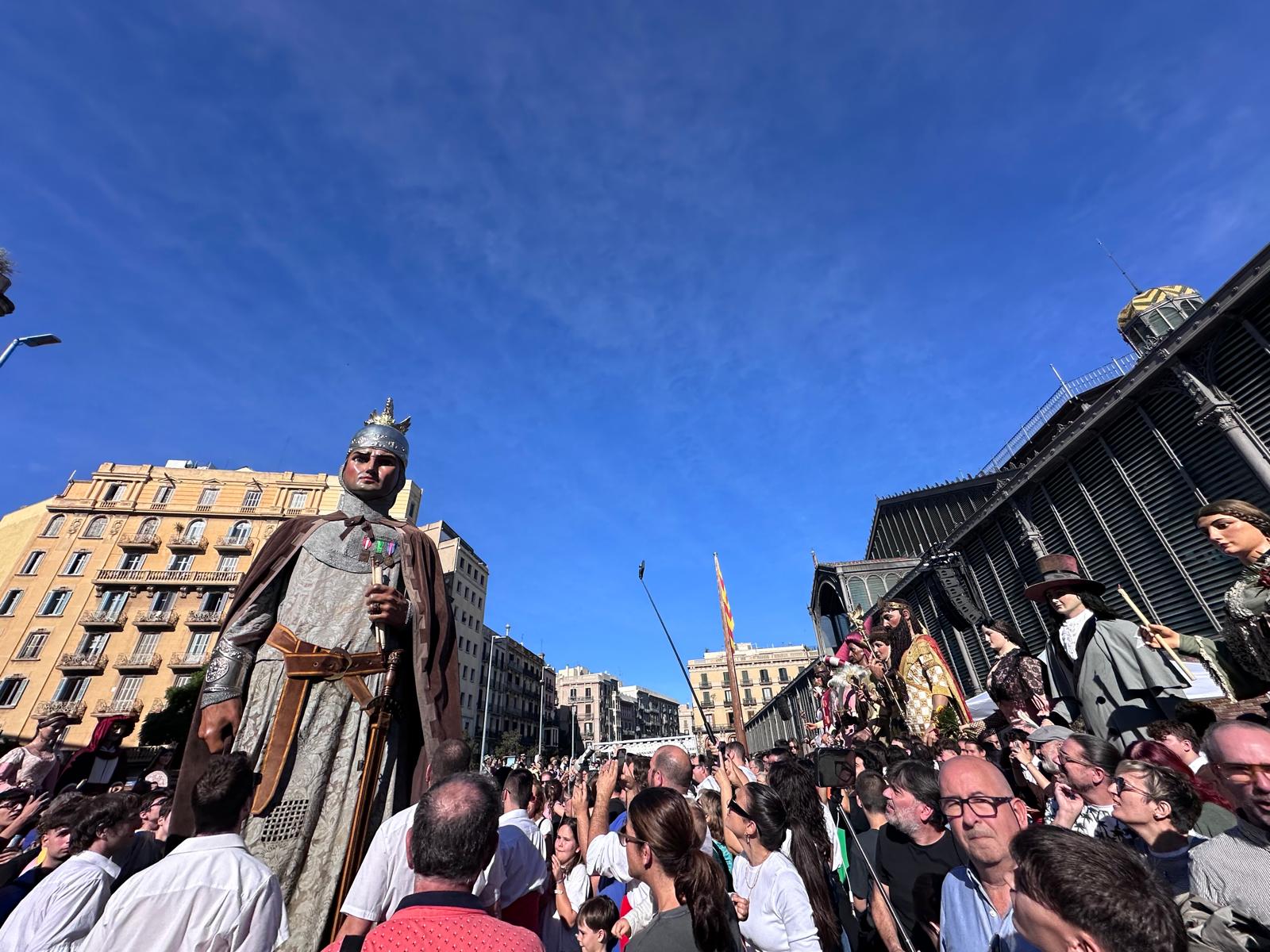 Els Gegants de Mataró, a la trobada de Gegants Centenaris de Barcelona. Foto: Cedida Els Gegants de Mataró, a la trobada de Gegants Centenaris de Barcelona. Foto: Cedida
