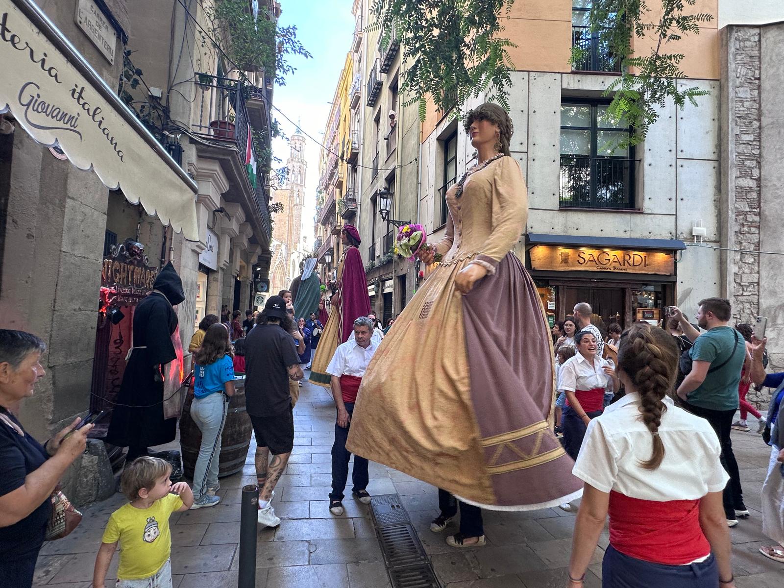 Els Gegants de Mataró, a la trobada de Gegants Centenaris de Barcelona. Foto: Cedida Els Gegants de Mataró, a la trobada de Gegants Centenaris de Barcelona. Foto: Cedida