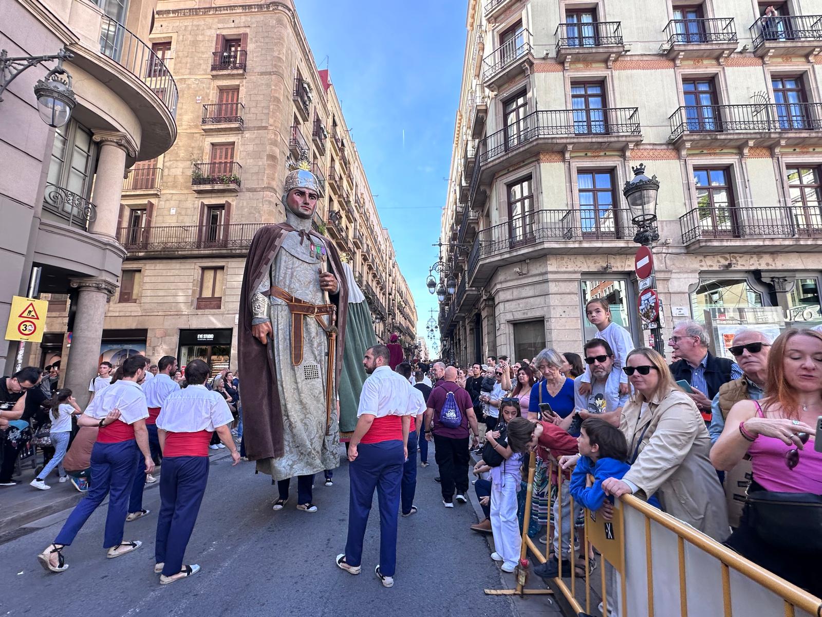Els Gegants de Mataró, a la trobada de Gegants Centenaris de Barcelona. Foto: Cedida Els Gegants de Mataró, a la trobada de Gegants Centenaris de Barcelona. Foto: Cedida