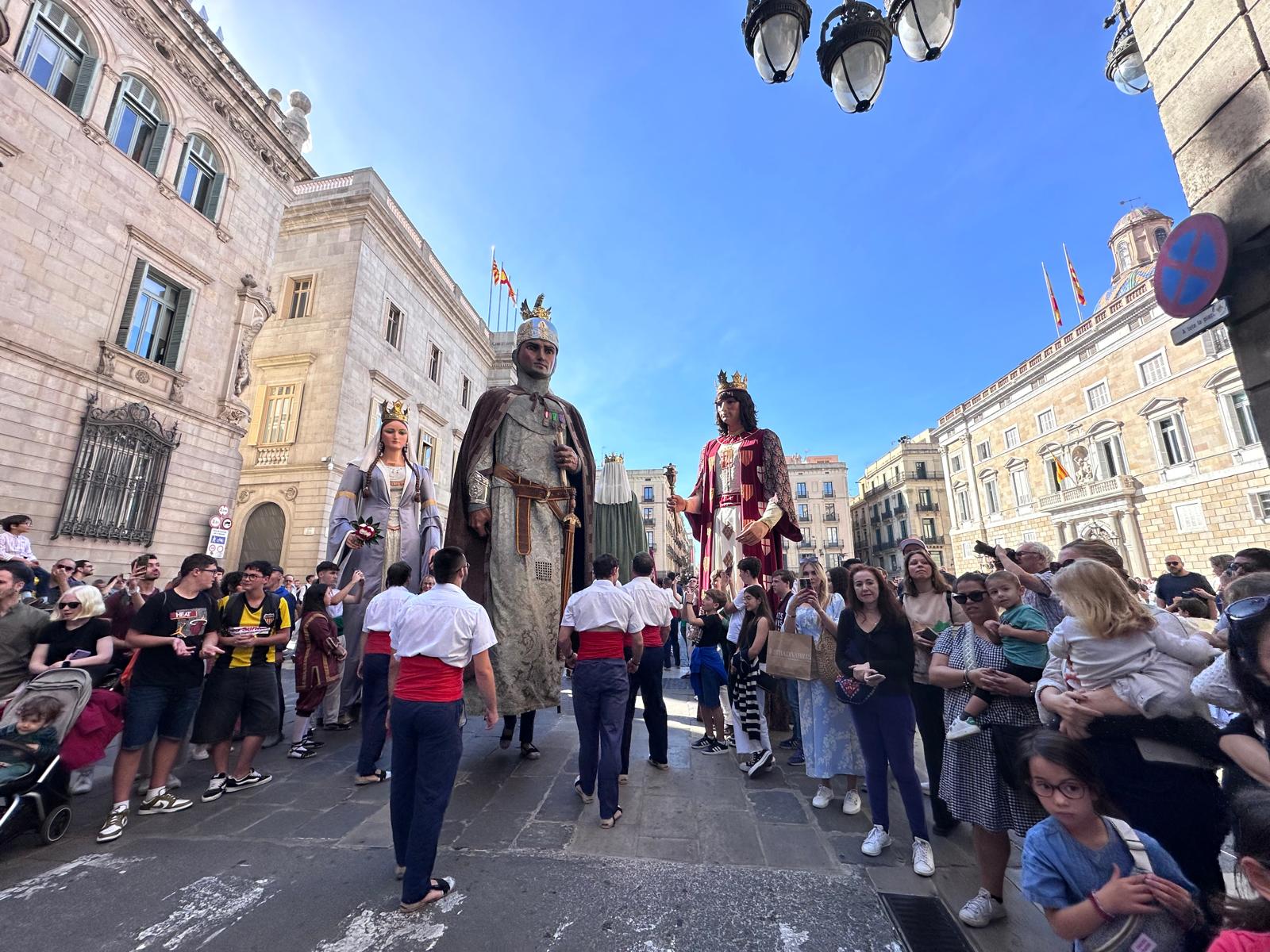 Els Gegants de Mataró, a la trobada de Gegants Centenaris de Barcelona. Foto: Cedida Els Gegants de Mataró, a la trobada de Gegants Centenaris de Barcelona. Foto: Cedida