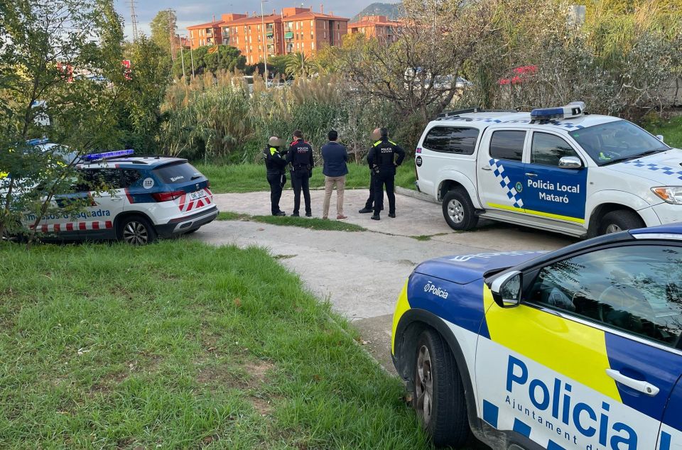 Operatiu policial en el desallotjament Operatiu policial en el desallotjament