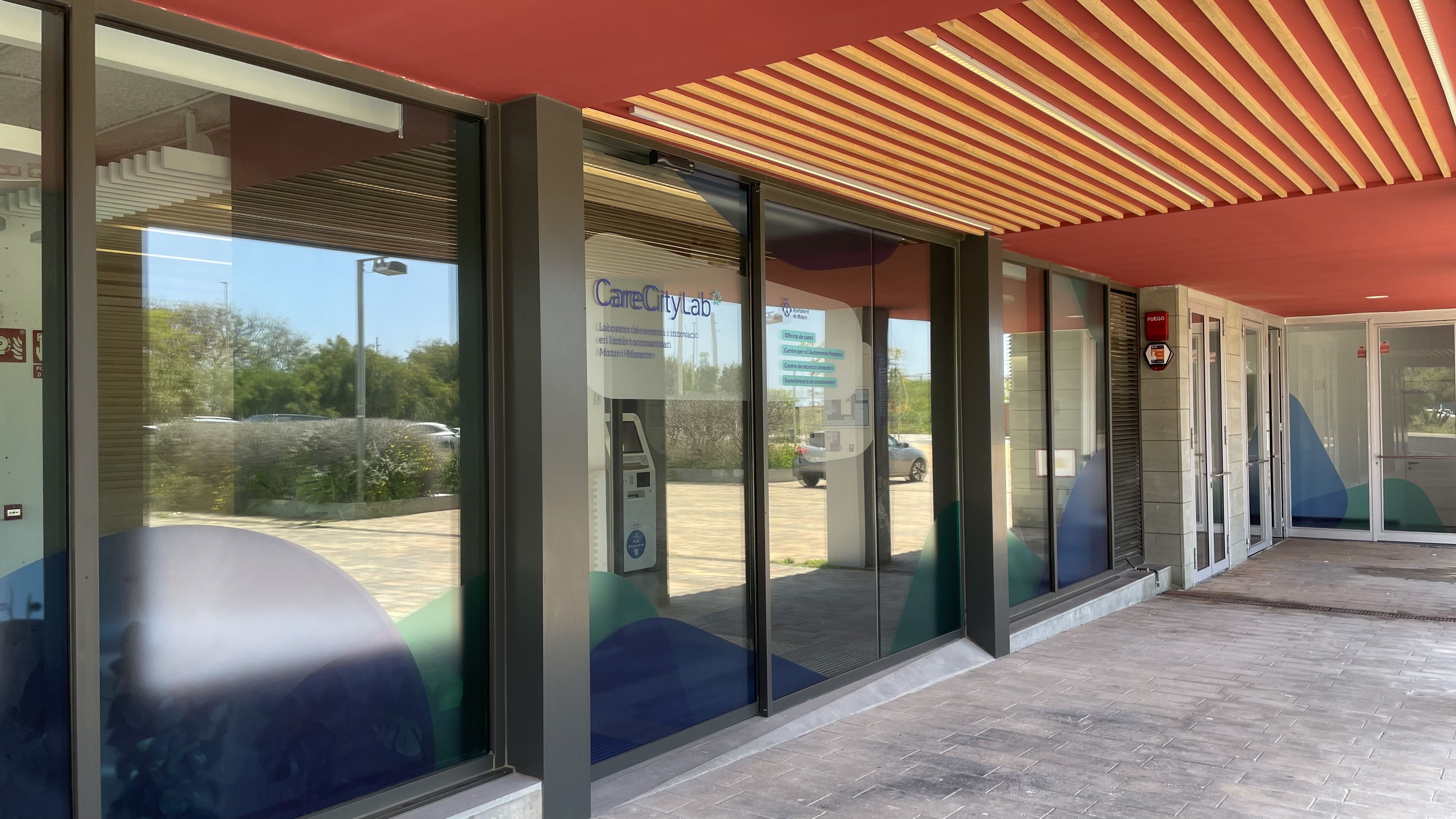 Entrada al CareCityLab de Mataró