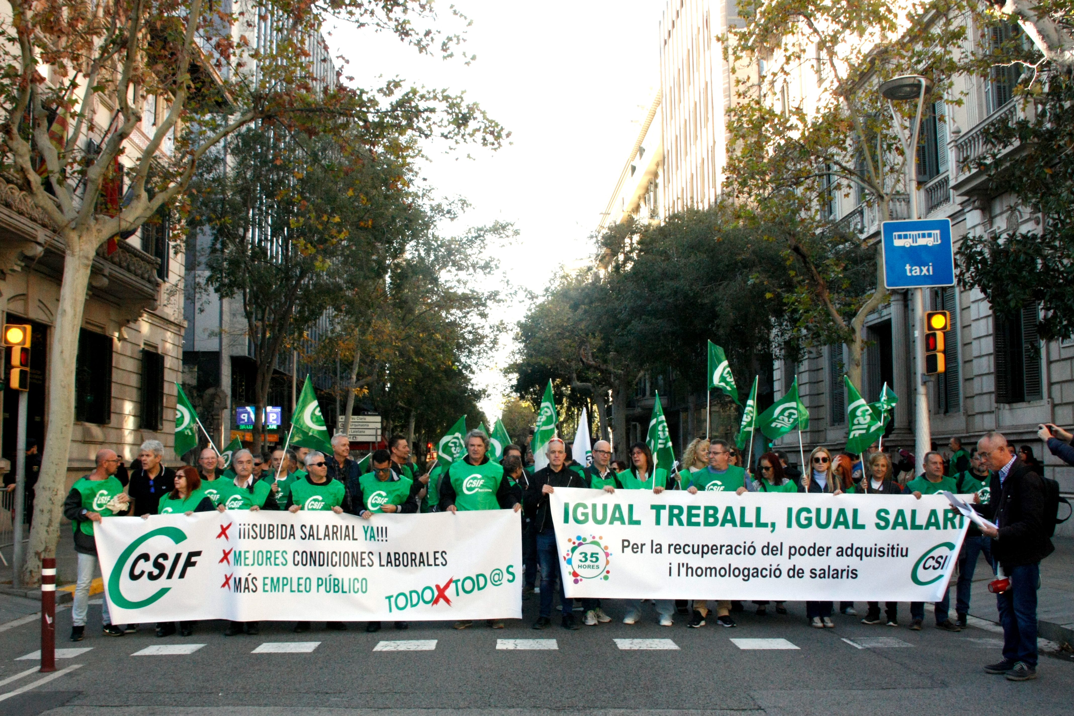 Una manifestació de funcionaris | ACN