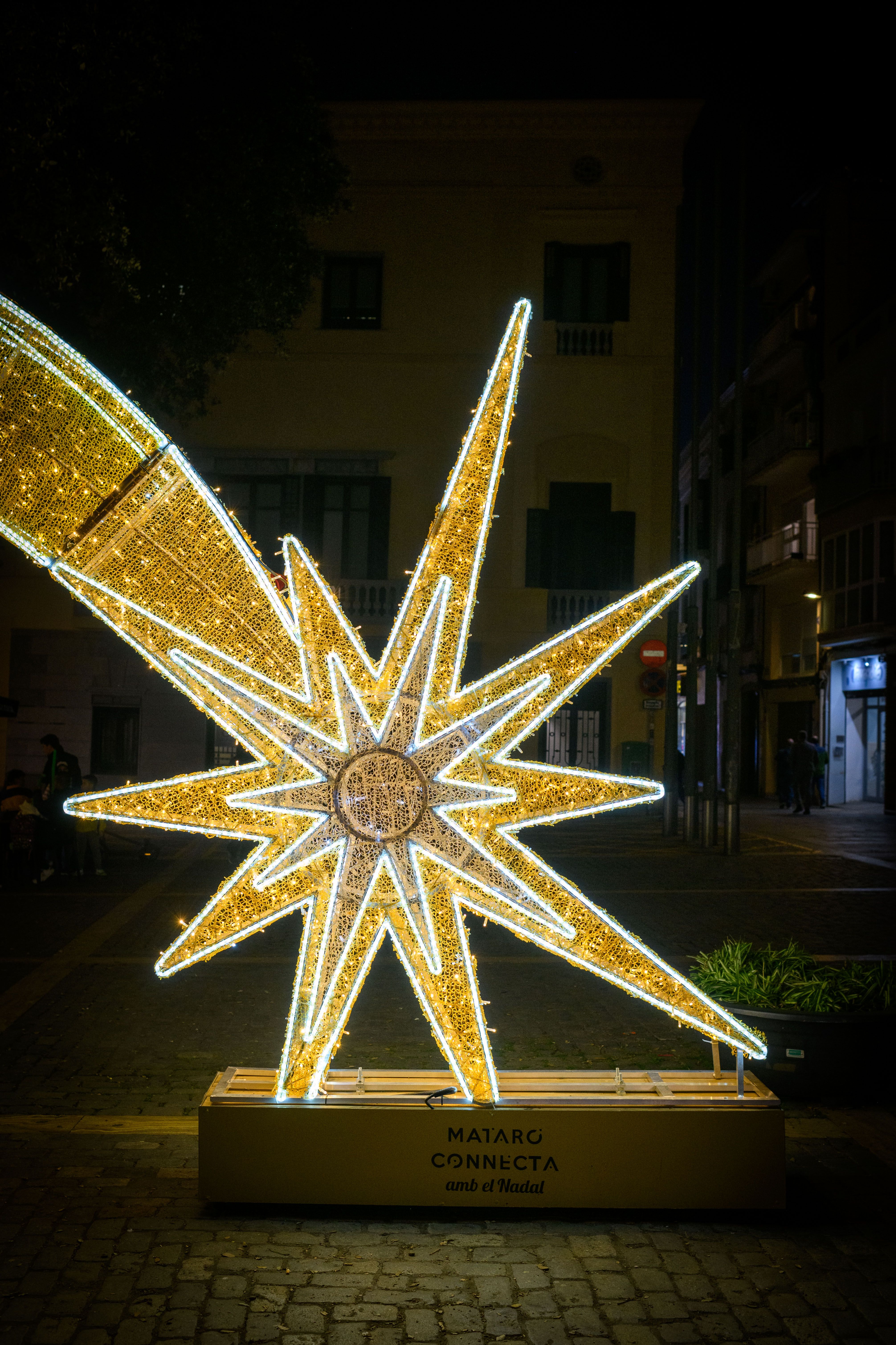 Estrella de Nadal a Mataró, ornamentació. Foto. R. Gallofré